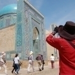 Where do the most tourists come from to Uzbekistan?
