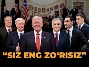 Мирзиёев ва Тўқаев бошчилигидаги Марказий Осиё раҳбарлари Трампни мақтовлар ва сармоялар билан кўмди