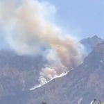 Fire breaks out again in Bostanlik, emergency crews on site (video)