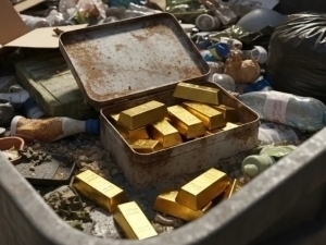 Erkak 20 ta oltin quymasini tasodifan chiqindiga tashlab yubordi 