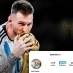 Messi Instagram'da 500 millionlik “dovon”dan o‘tgan ikkinchi odamga aylandi