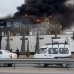 Toshkent viloyatida uy yonib ketdi (video)