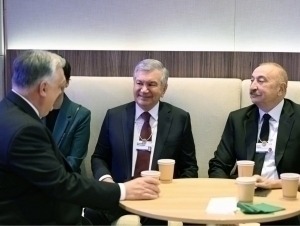 Davosda O‘zbekiston, Ozarbayjon va Vengriya yetakchilari uchrashdi