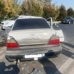 Driver falls asleep in Andijan, causes road accident (video)