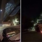 Андижонда ҳайдовчи ухлаб қолиб, Damas’ни ағдариб юборди (видео)