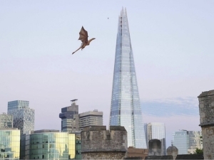 London osmonida ajdarho ko‘rinish berdi (video) 