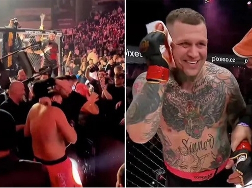 MMA jangchisi arenada raqibining qulog‘ini tishlab oldi (video)