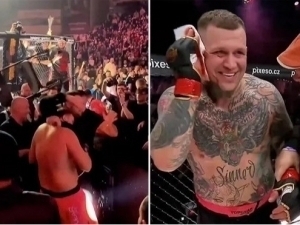 MMA jangchisi arenada raqibining qulog‘ini tishlab oldi (video)