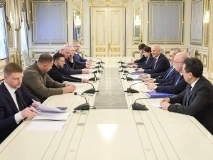 Путин билан учрашган Фидан Зеленский қабулида ҳам бўлди