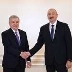 Shavkat Mirziyoyev Ilhom Aliyev bilan uchrashdi