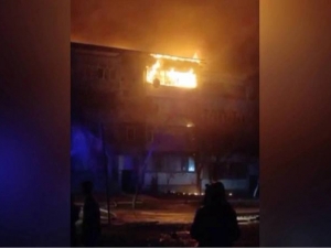 Ангрендаги ёнғинда бир киши ҳалок бўлди