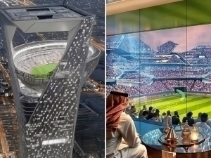 Саудия Арабистони ЖЧ учун ғайриоддий стадион қурмоқчи (видео)