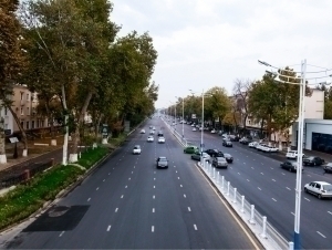 Part of Shota Rustaveli Street in Tashkent closed for repairs