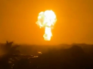 Kolumbiyada loy vulqoni otildi (video)