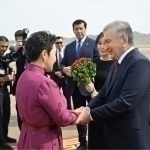 Mirziyoyev rafiqasi bilan Mo‘g‘ulistonga bordi