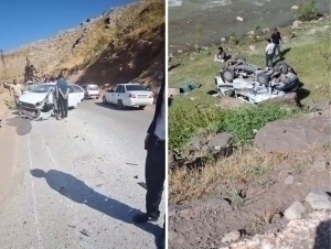Damas falls into a ravine after colliding with Nexia in Surkhandarya 