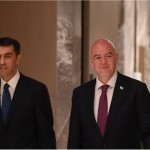 Infantino arrived at the Football Association of Uzbekistan