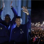 Fransiya aholisi futbolchilarni qahramonlardek kutib oldi (Video) 