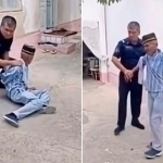 Drunken man threatens his family with a Knife in Namangan 