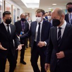 Зеленский, Шольц ва Макрон. Уч раҳбар Россияни нимага чорламоқда?