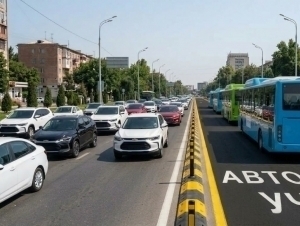 Автобус йўлаклари махсус тўсиқлар билан ажратилади