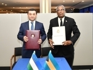 Uzbekistan establishes diplomatic relations with the Bahamas