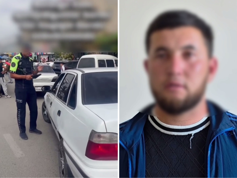 Qashqadaryoda YPX xodimini videoga olgan shaxs 7 sutkaga qamaldi (video)