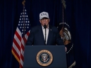 “Yer bilan yakson qilamiz”. Tramp AQSH Eronga hujum boshlaganini aytdi