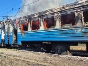Rossiya Xarkovdagi yo‘lovchi poyezdiga zarba berdi