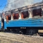 Rossiya Xarkovdagi yo‘lovchi poyezdiga zarba berdi