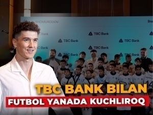 TBC Bank ва Элдор Шомуродов замонавий ўзбек футболида янги ҳамкорликни бошлади