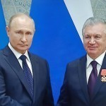 Putin Mirziyoyevga Aleksandr Nevskiy ordenini topshirdi