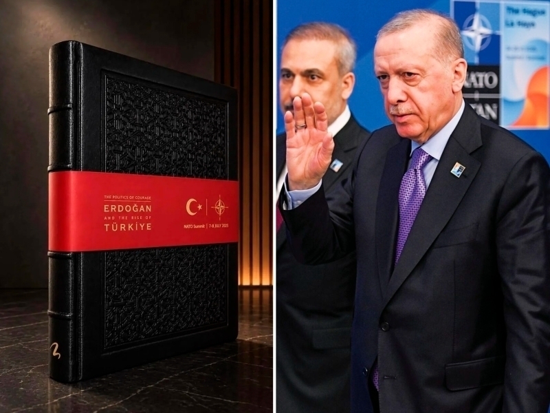 Эрдўған НАТО етакчиларига ўзи ҳақидаги китобни совға қилди