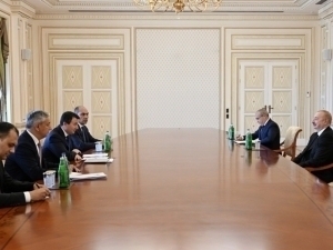 Jamshid Khodjayev was received by the President of Azerbaijan