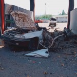Toshkent viloyatida Nexia 1 portlab ketdi