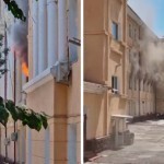 Fire breaks out in a school in Tashkent
