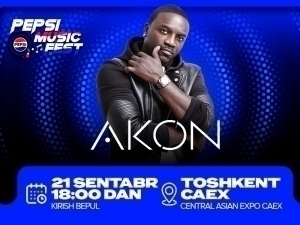 Akon, Big Baby Tape, Irina Kayratovna va o‘n minglab tomoshabin – Pepsi Music Fest –yanada balandroq, yanada yorqinroq!