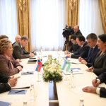 Norboyeva Matviyenko bilan uchrashdi