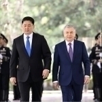 President of Mongolia was officially welcomed at Koksaroy