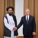 Mirziyoyev meets with Taliban representative at Karabakh summit