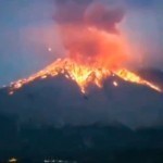 Японияда Сакурадзима вулқони отилди (видео)