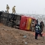 Navoiyda avtobus 47 yo‘lovchi bilan ag‘darildi. Qurbonlar bor 