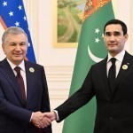 Mirziyoyev holds talks with Serdar Berdimuhamedov
