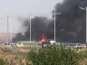 Qarshida gaz quyish shoxobchasi portlab ketdi 
