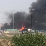 Qarshida gaz quyish shoxobchasi portlab ketdi 