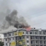 Fire breaks out in newly constructed building in Tashkent (video)
