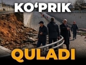 Toshkentda 100 yil xizmat qilishi aytilgan tunnel yo‘li o‘pirilib tushdi (video)