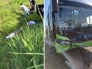 Lacetti and Bus collide in Jizzakh, resulting in a fatality