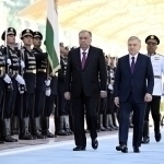 Имомали Раҳмонни тантанали кутиб олиш маросими бўлиб ўтди