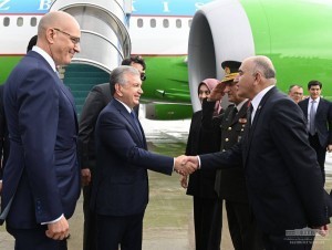 Mirziyoyev Arrives in Ankara